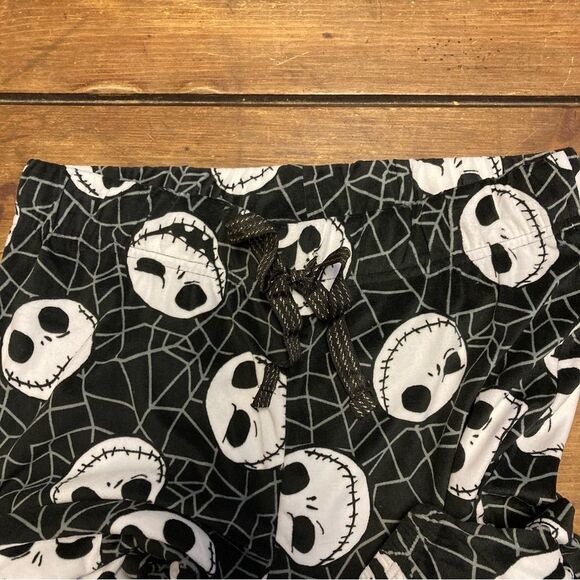 Nightmare Before Christmas Jack Skellington Black Pajama Joggers Medium NWT - Picture 7 of 7
